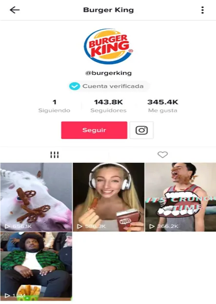 3 Tik Tok cuenta MacDonald's